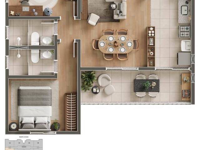 Apartamentos com 2 dormitório à venda no Condomínio PORTAL G